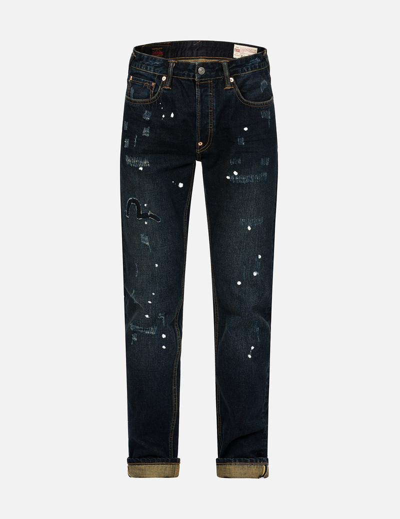 SEAGULL PRINT SLIM FIT DENIM JEANS #2010 1