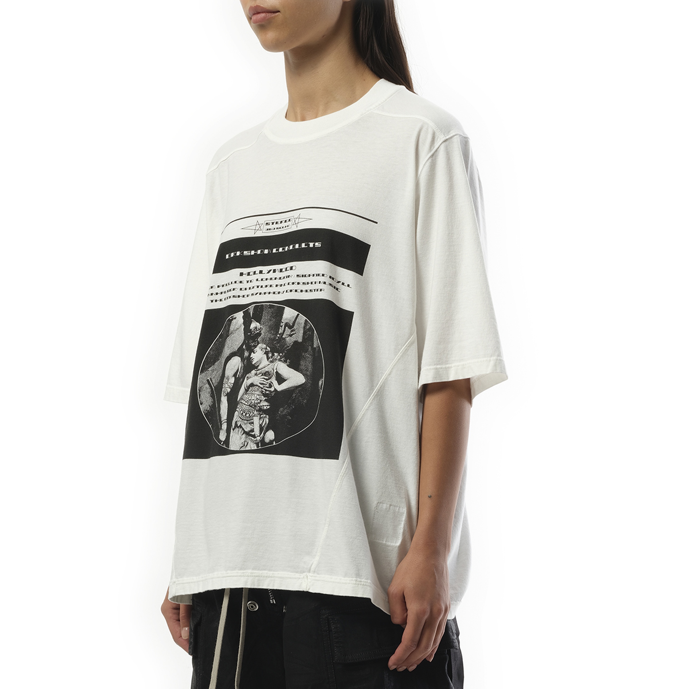 Opera Print Warlus T-Shirt in Milk/Black - 5