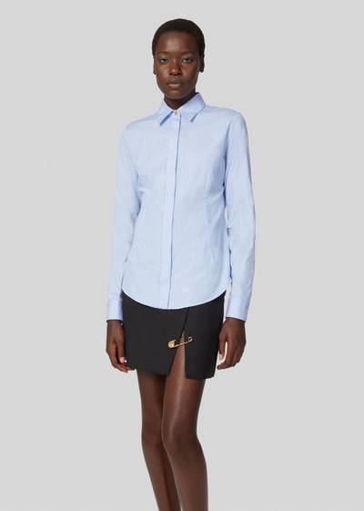 VERSACE Embroidered Rose Cotton Poplin Shirt outlook