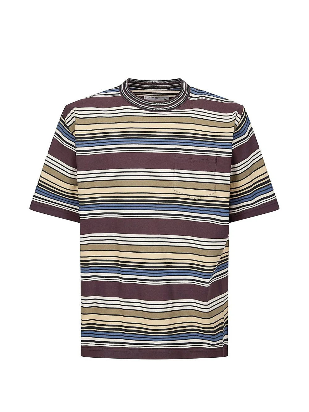 horizontal stripe T-shirt - 1