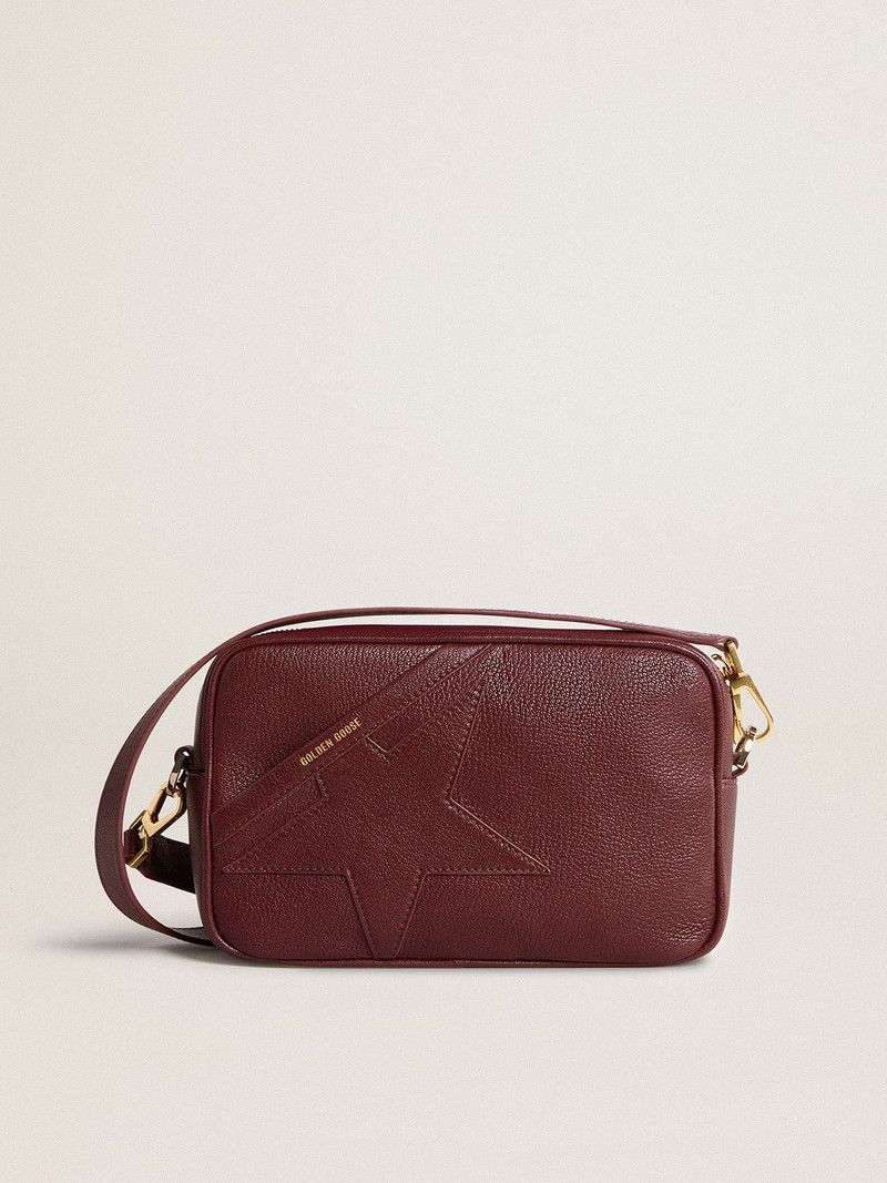 Star Bag in wine-red leather with tone-on-tone star 1