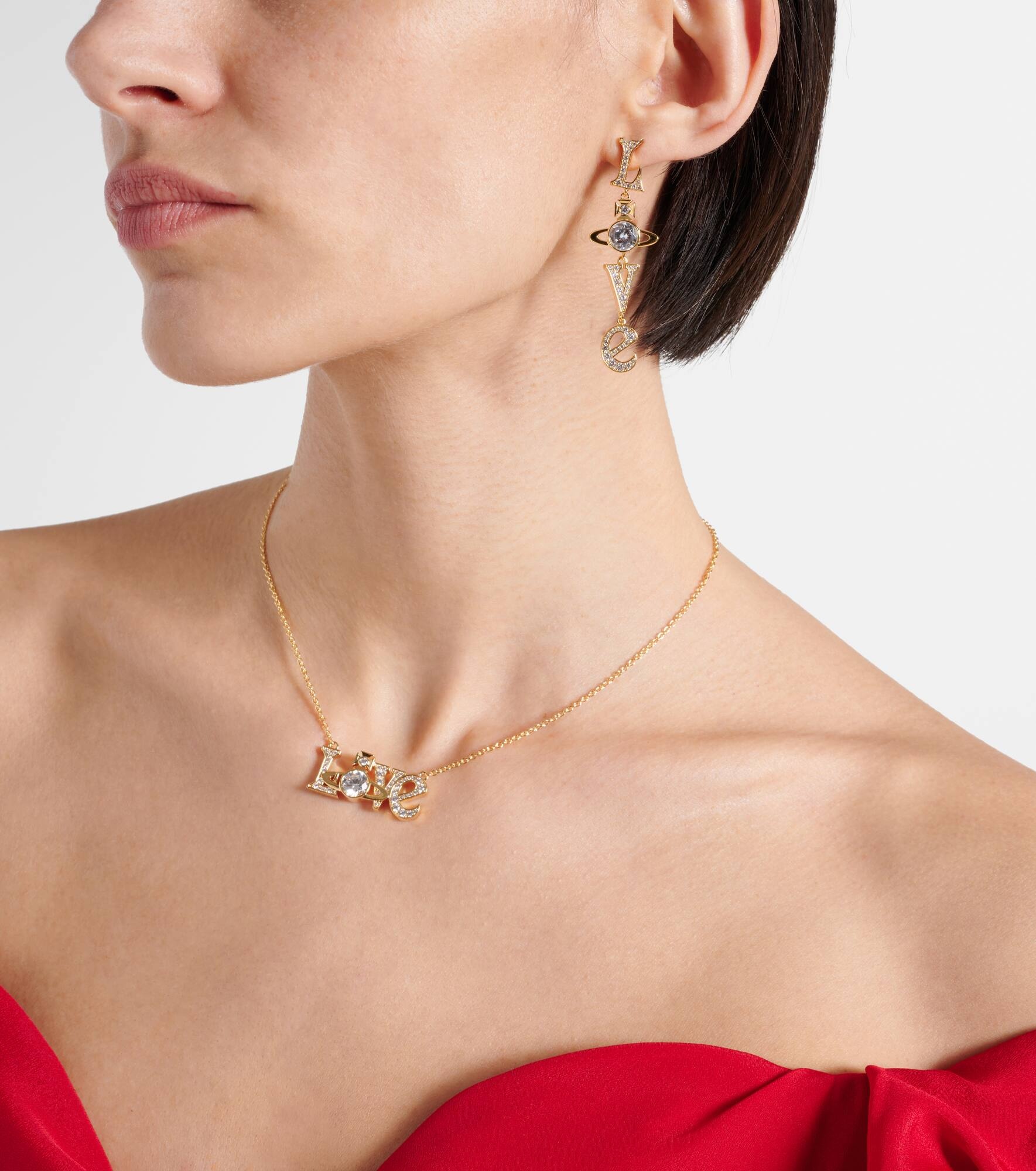 Roderica crystal-embellished necklace - 3