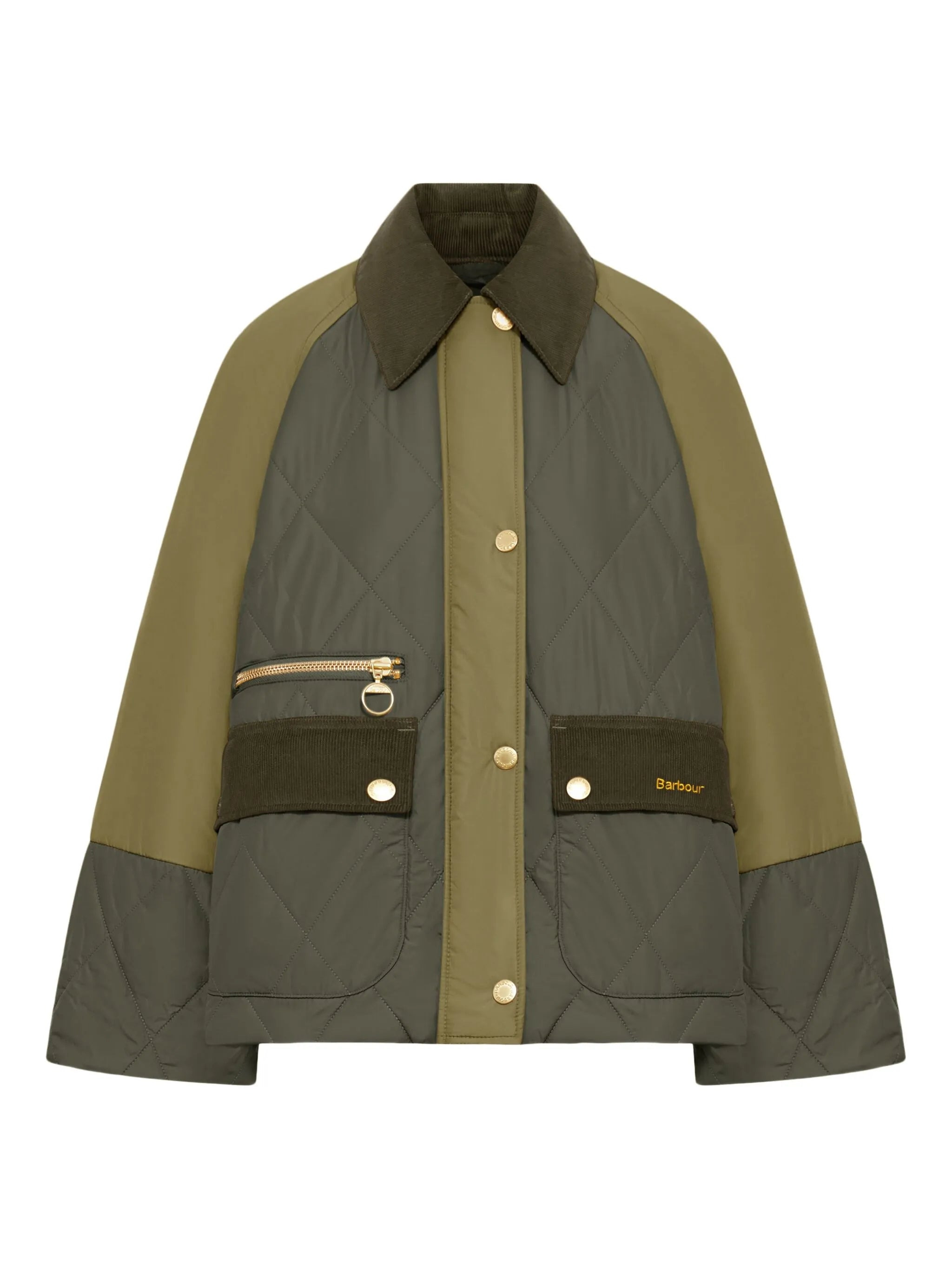 Barbour Milby Quilted Colour-block Jacket - 1