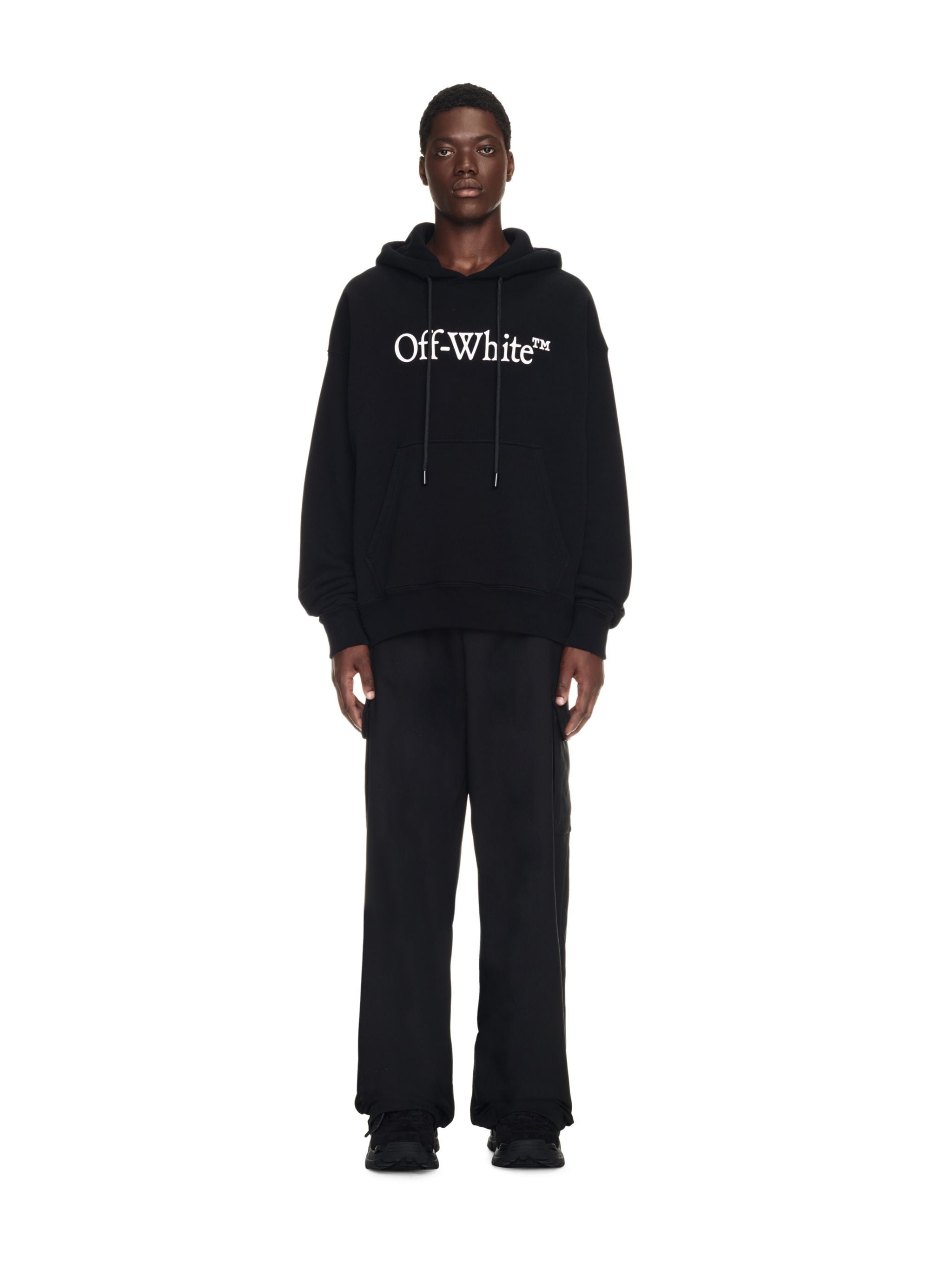 ☆OFF-WHITE☆BIG BOOKISH SKATE HOODIE フーディー 正規品 Off-White Big Bookish Skate Cotton Hoodie | Black | FARFETCH
