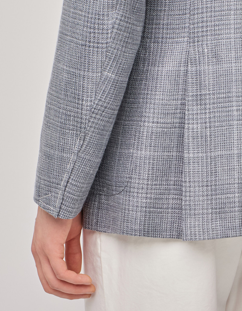 BRIANZA GREEN CASHMERE, LINEN AND SILK REGULAR-FIT JACKET 5