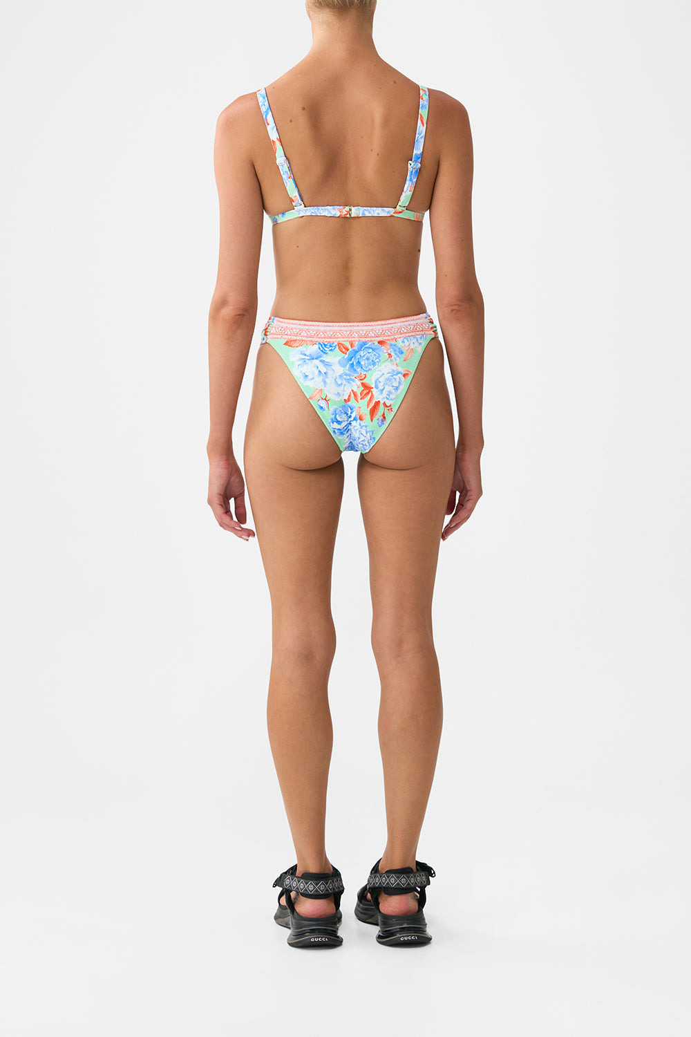 TRI BIKINI TOP WITH KNOT FRONT - 3
