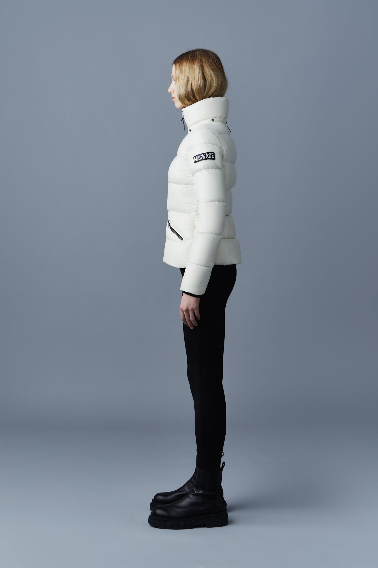MADALYN lustrous light down jacket with hood for ladies - 6