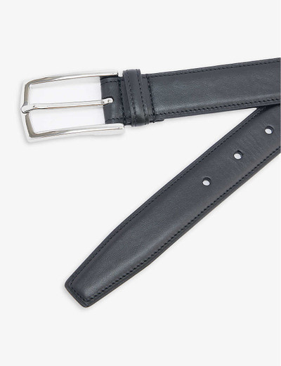 Ralph Lauren Silver-tone buckle leather belt outlook