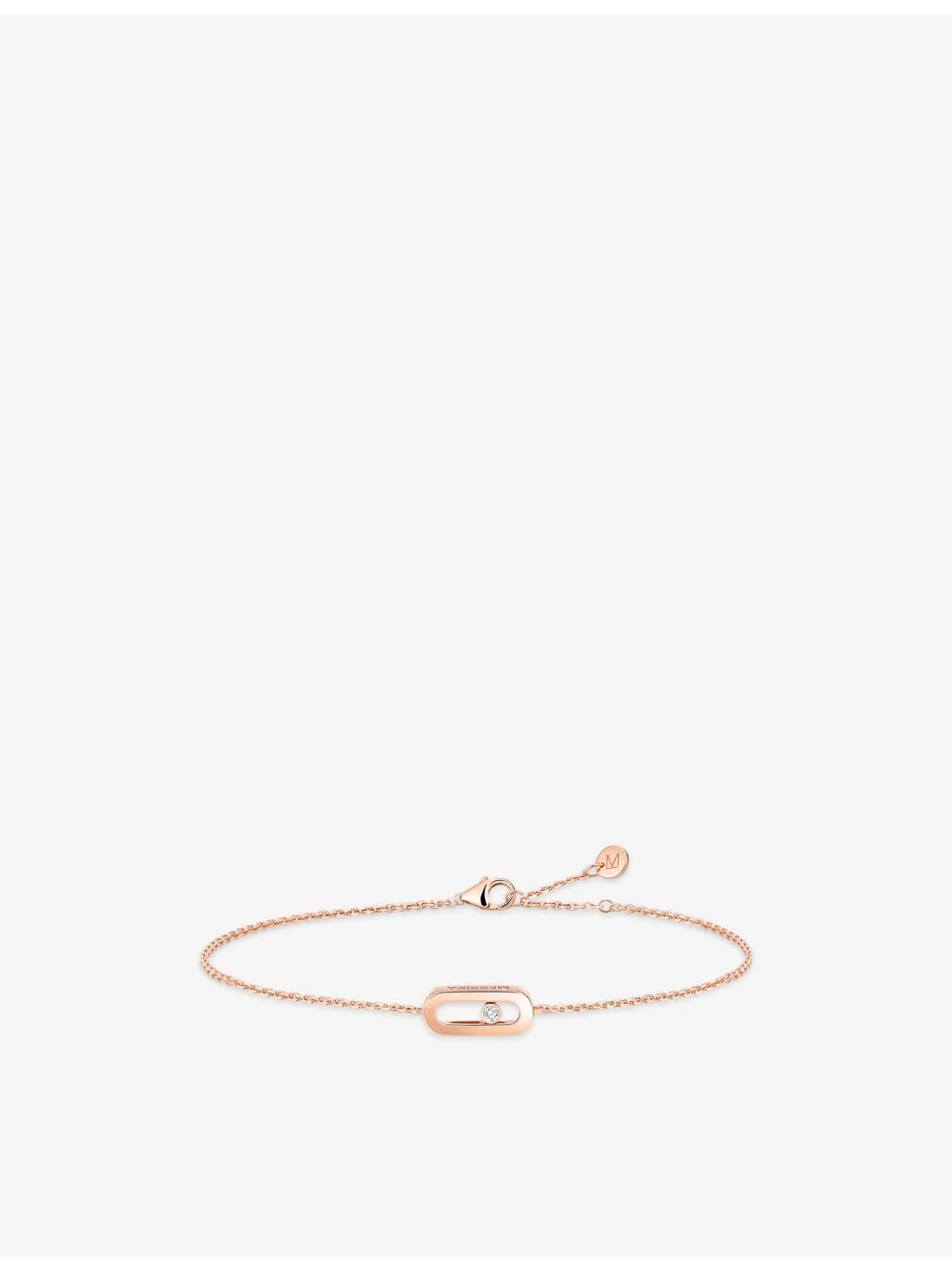 Move Uno Mini 18ct Gold And 0.03ct Diamond Children's Bracelet - 1