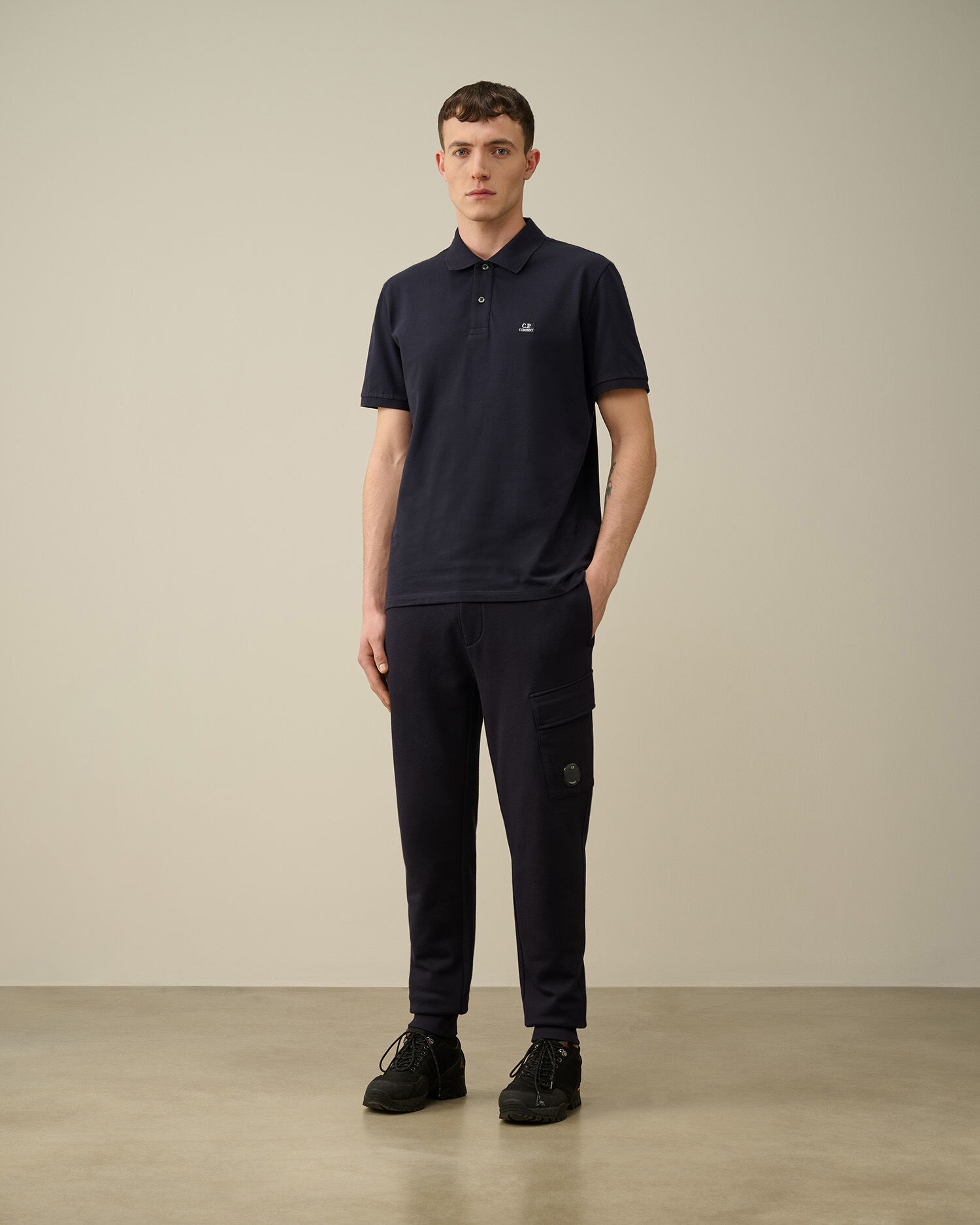 Diagonal Raised Fleece Cargo Sweatpants - 5