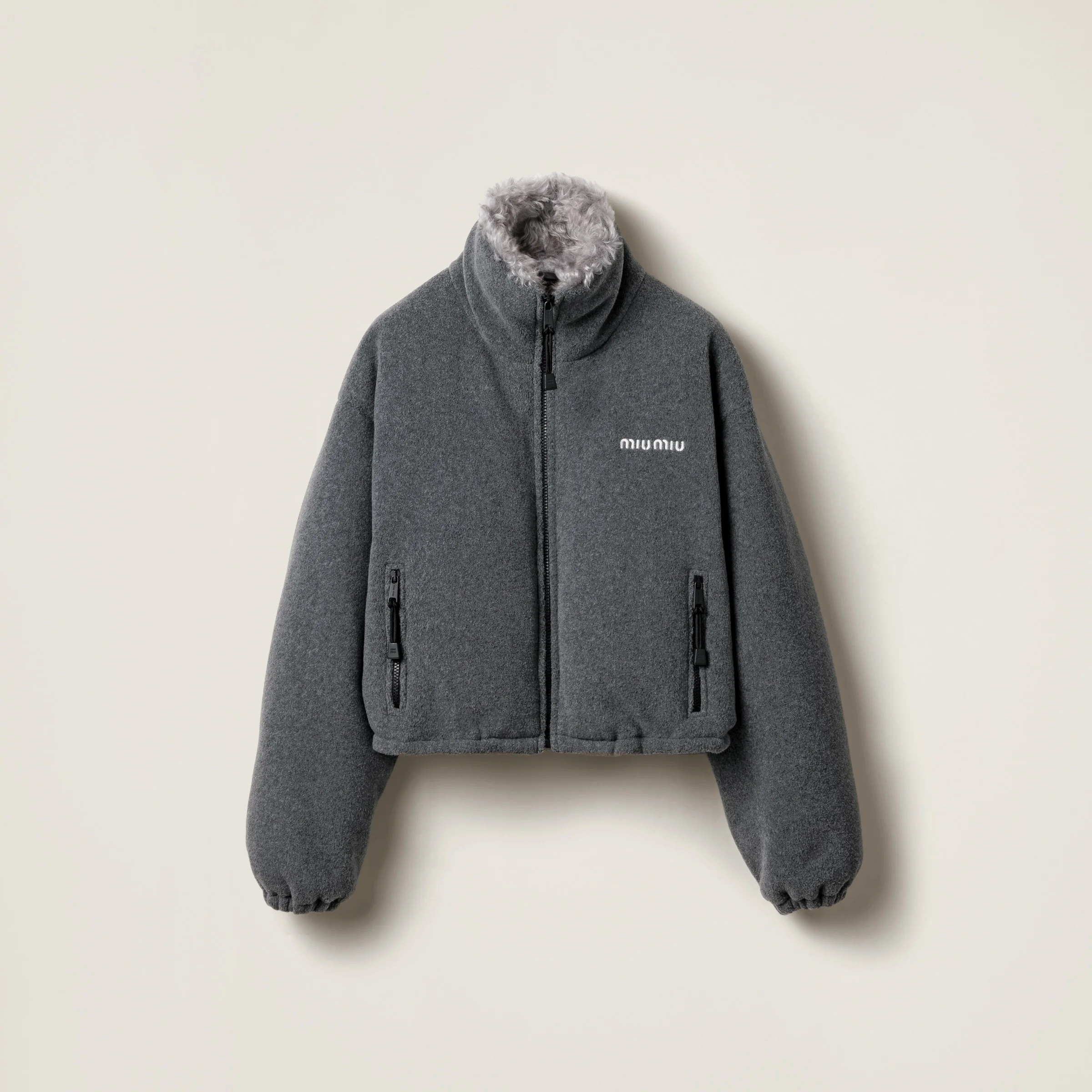 Fleece Down Jacket - 1