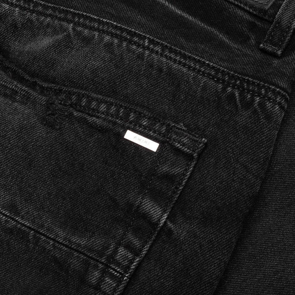 VARSITY EAGLE LOGO STRAIGHT JEAN - FADED BLACK - 5