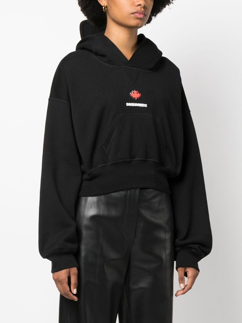 baseball-cap cotton cropped hoodie 3