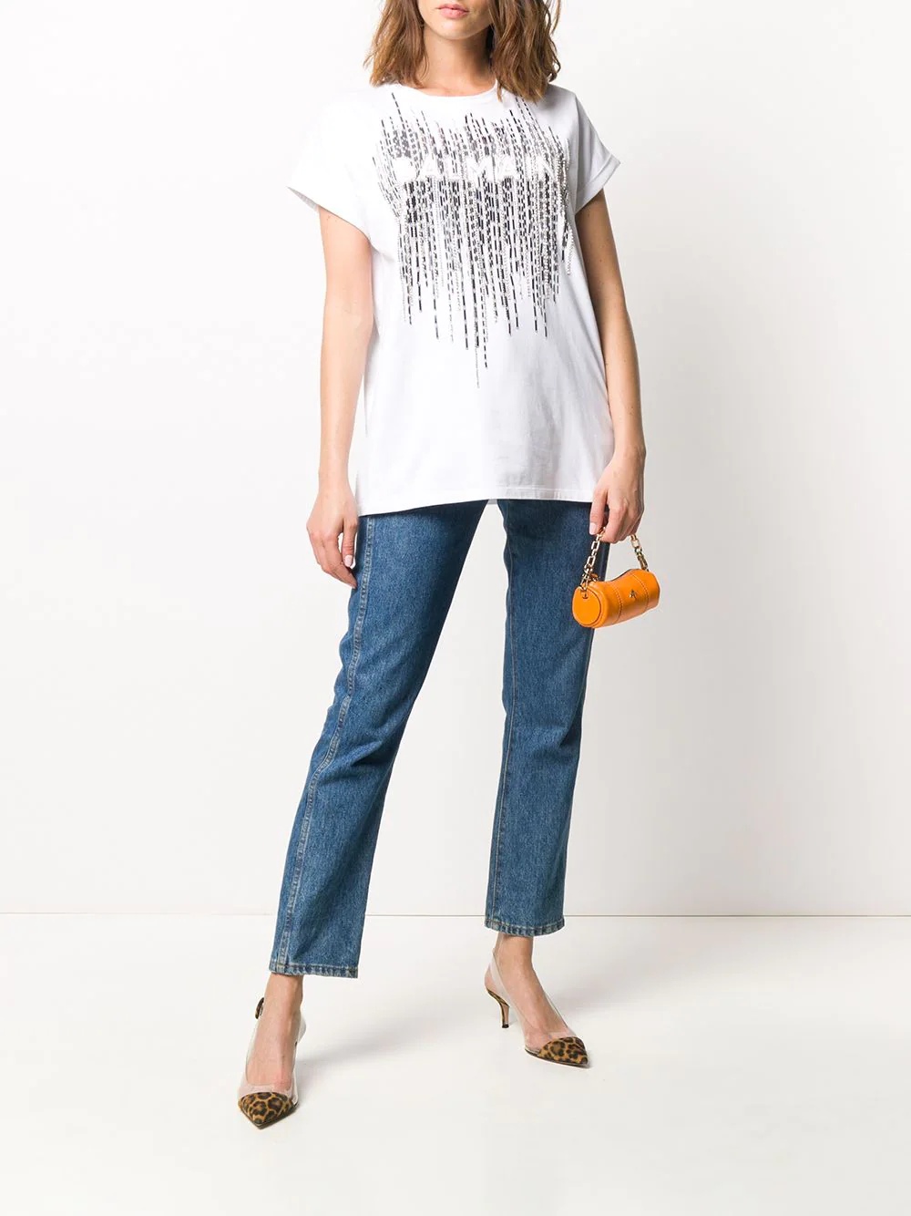 embellished logo T-shirt - 2