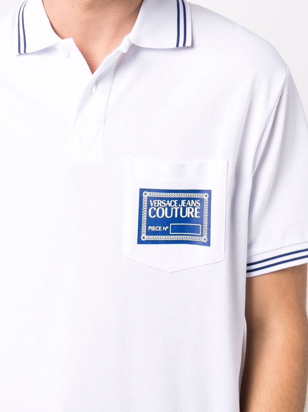 logo-patch polo shirt - 5