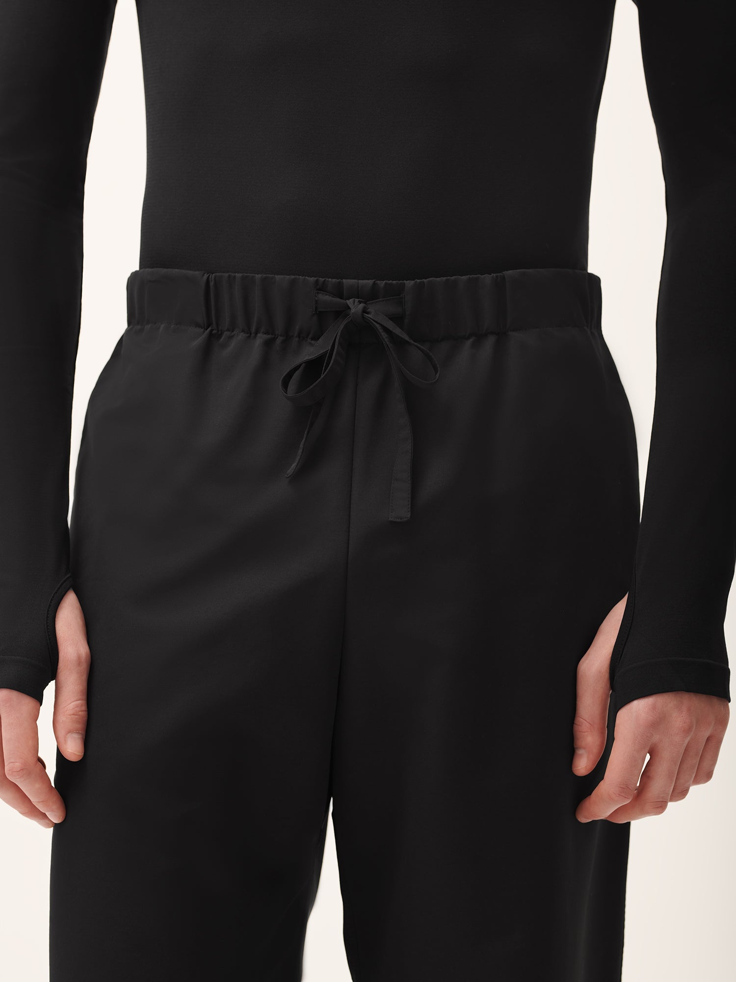 Men's (gaia)PLNT Nylon Straight Leg Track Pants - Black - 5
