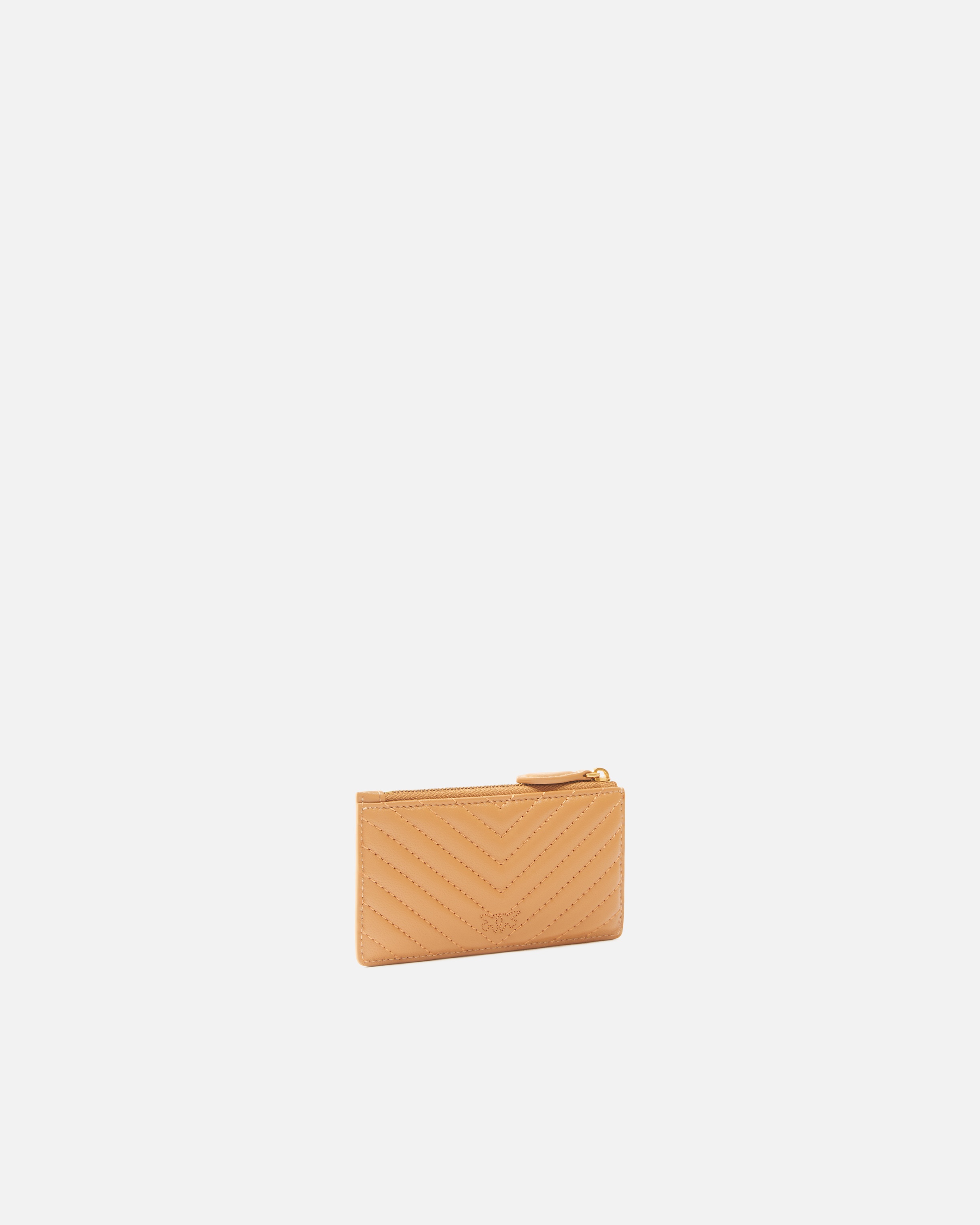 ZIPPED CHEVRON-PATTERNED CARD HOLDER - 2