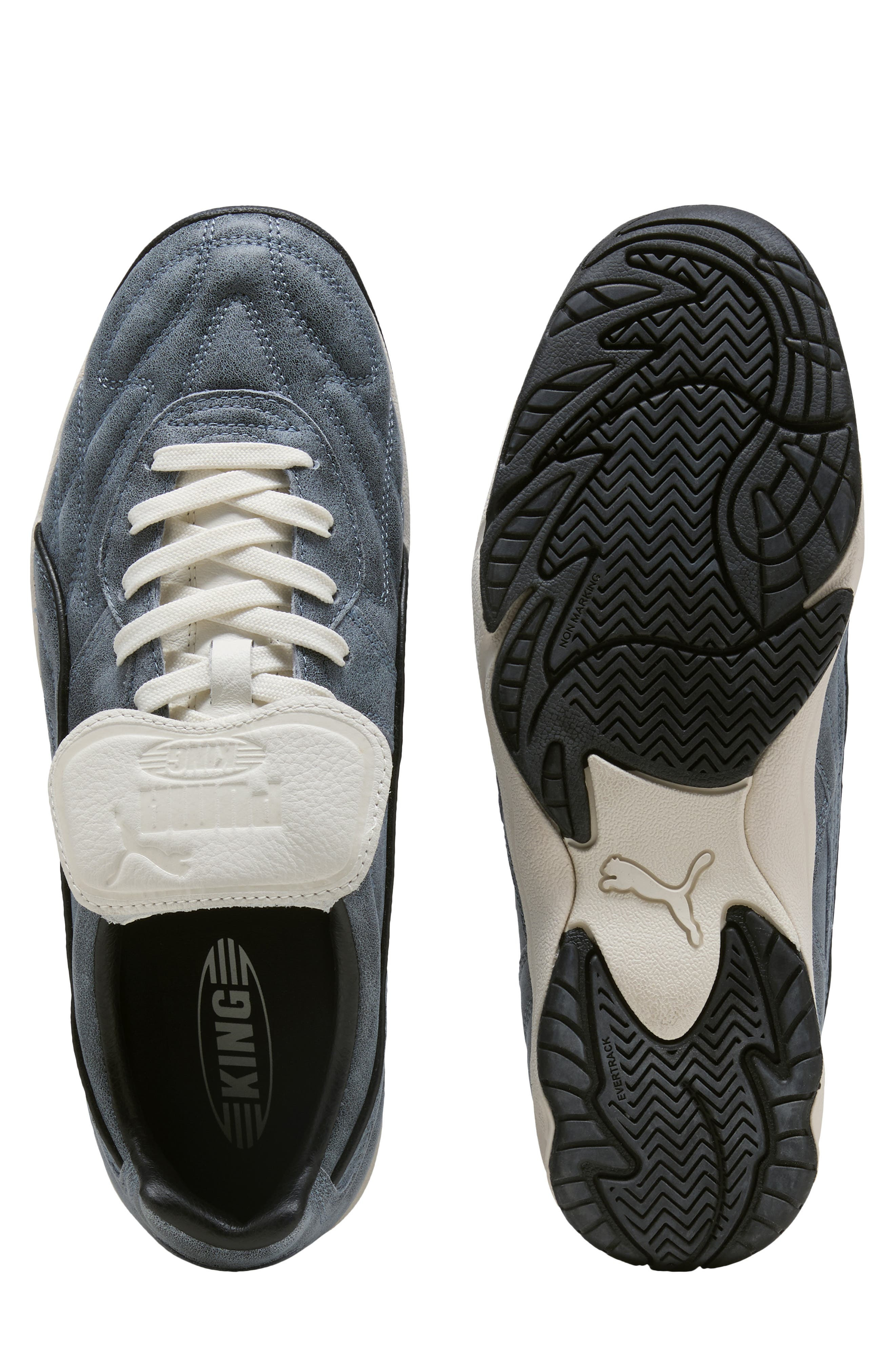PUMA King Indoor Premium Soccer Sneaker in Cool Blue/Warm White at Nordstrom - 5