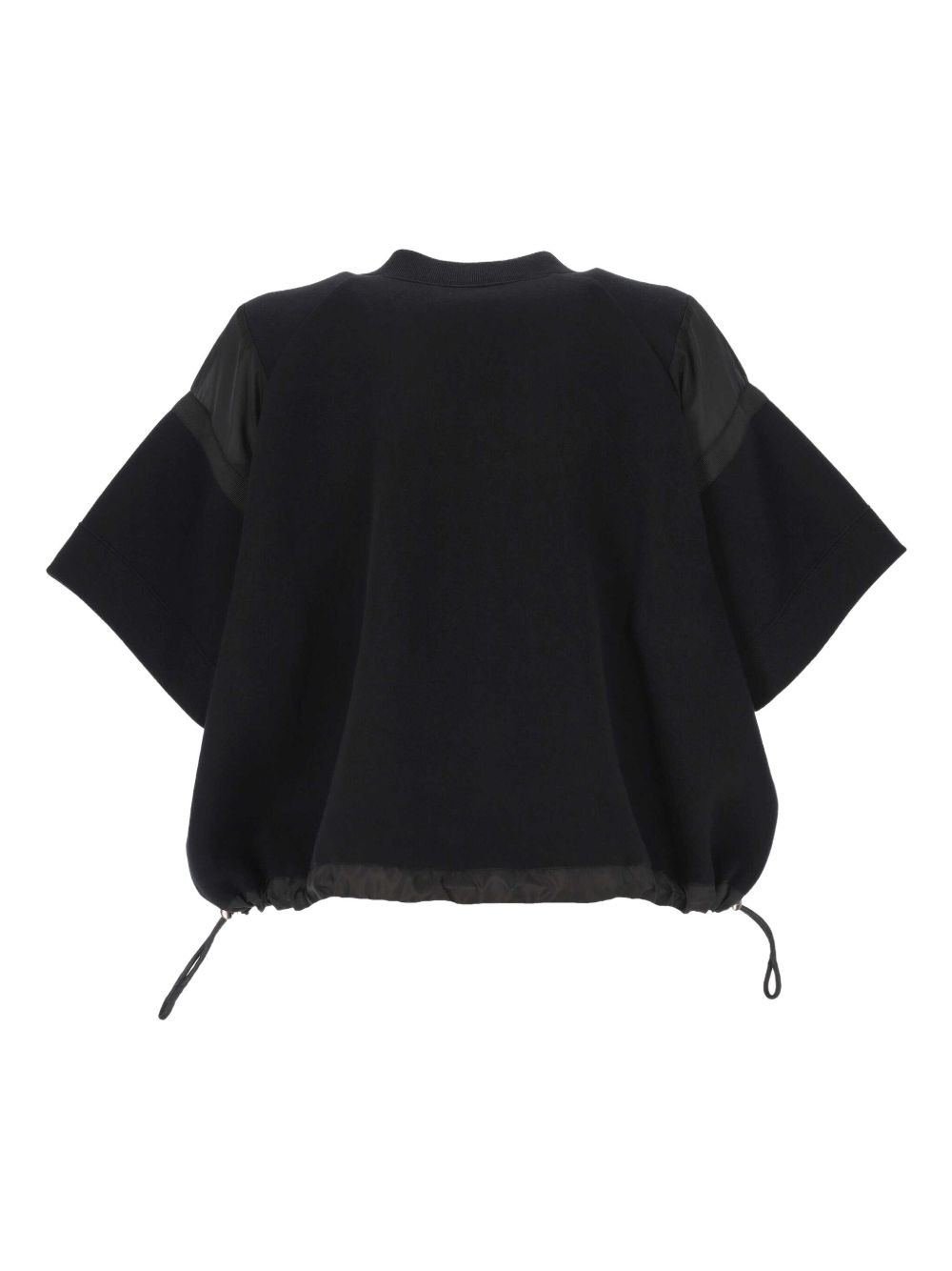 drawstring knitted top - 2