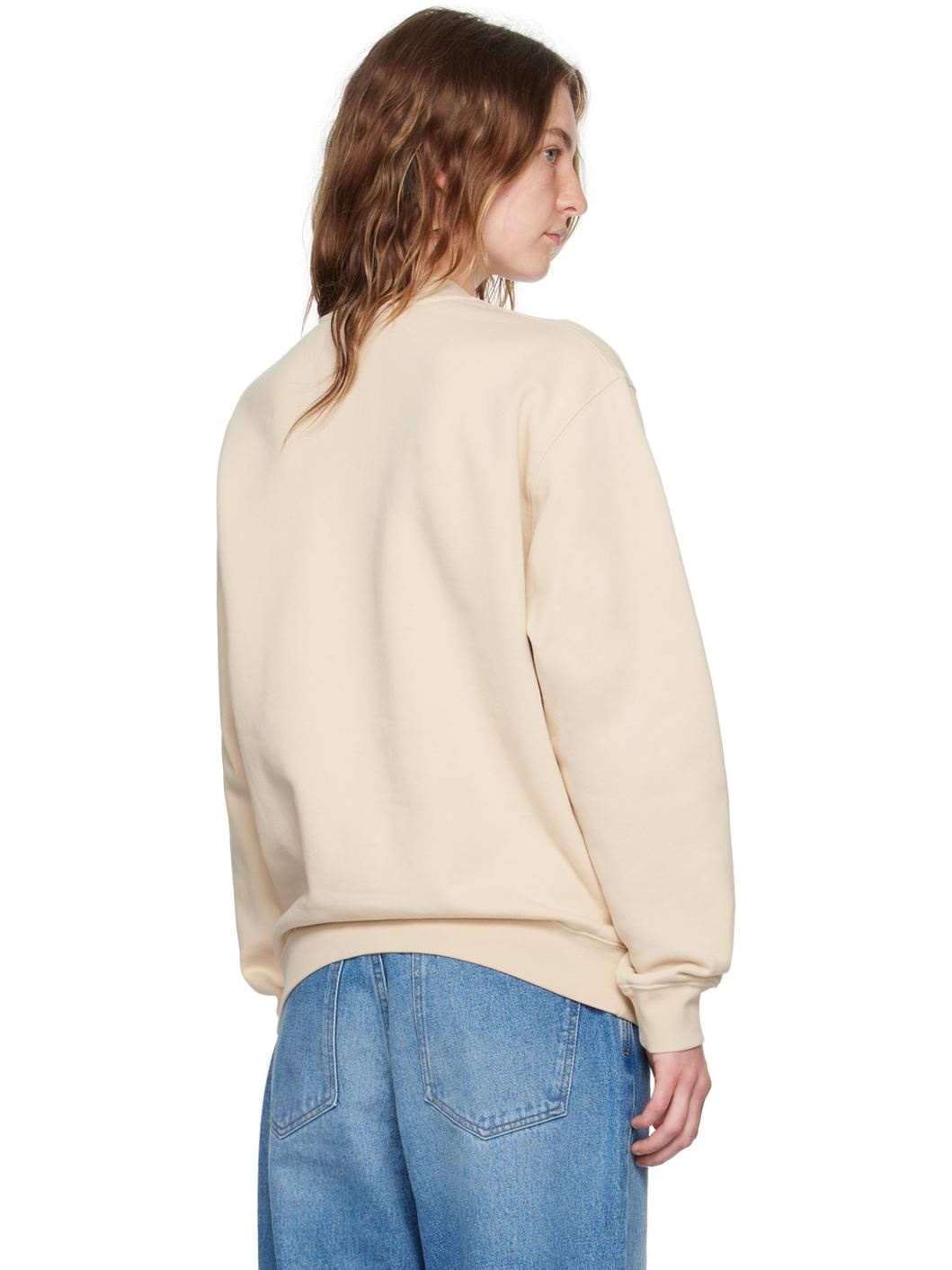 Beige Les Classiques 'Le sweatshirt Gros Grain' Sweatshirt - 3