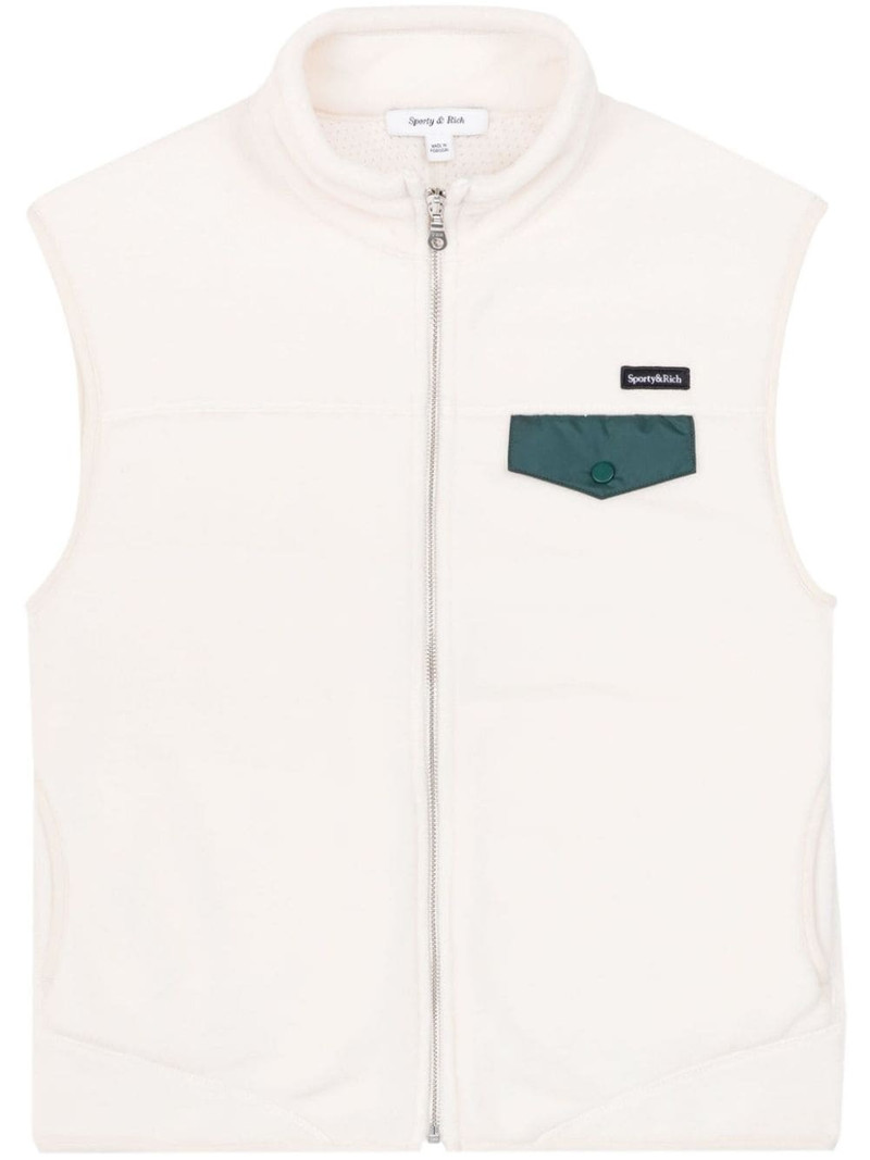 zipped polar vest 1