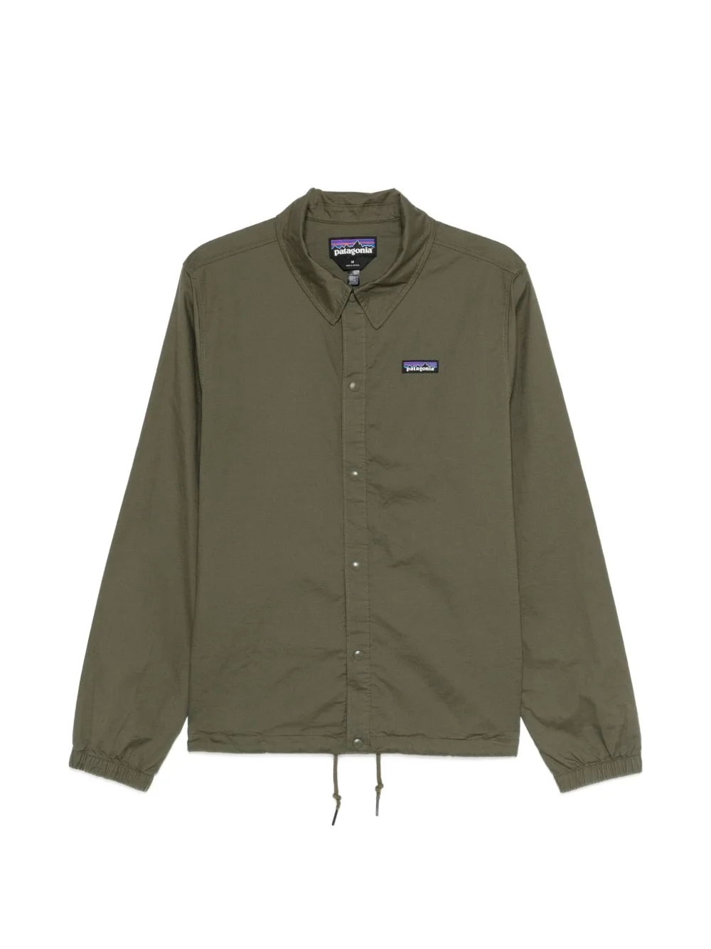 logo-patch overshirt - 1