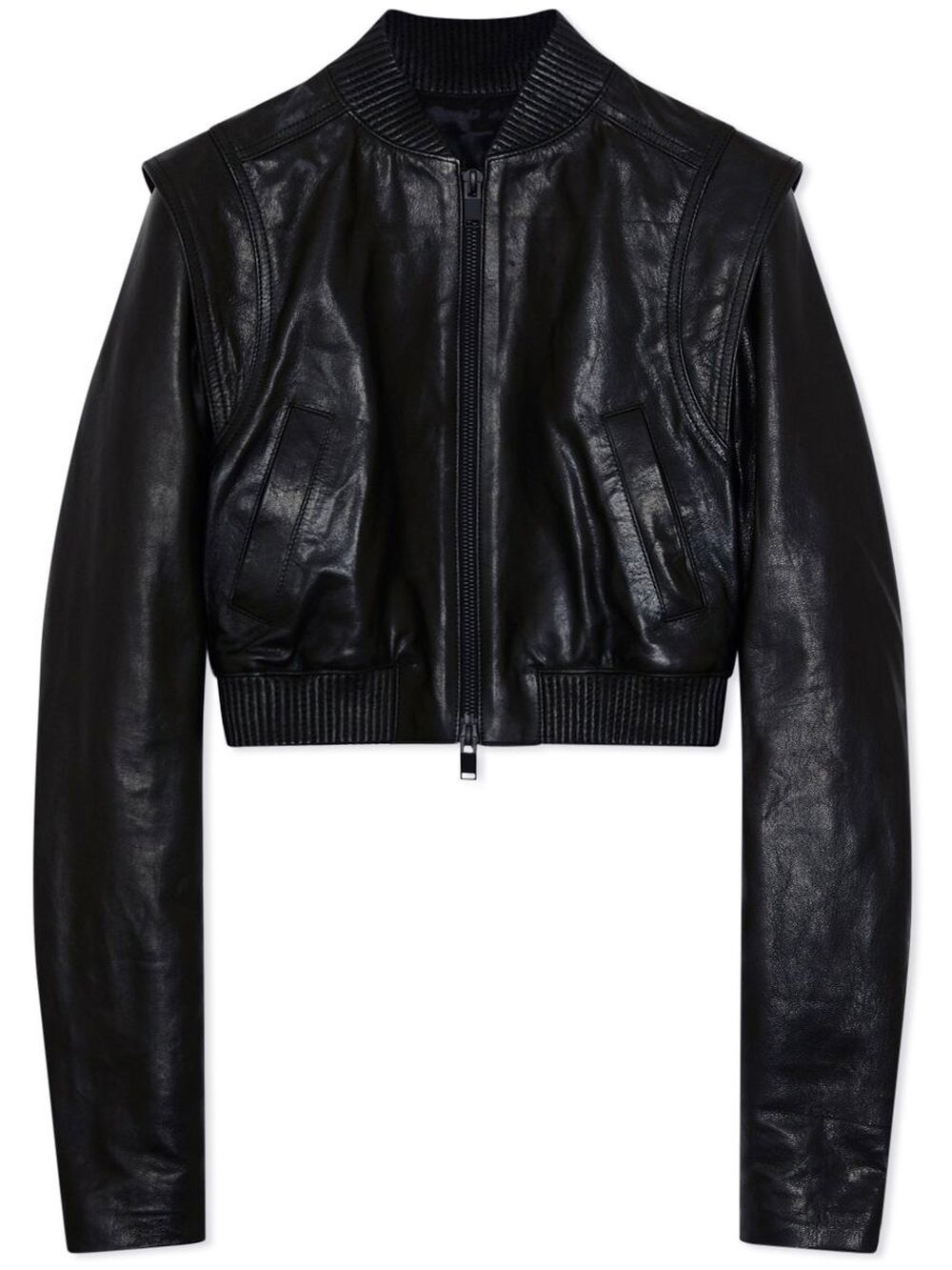 Doreen cropped leather jacket - 1