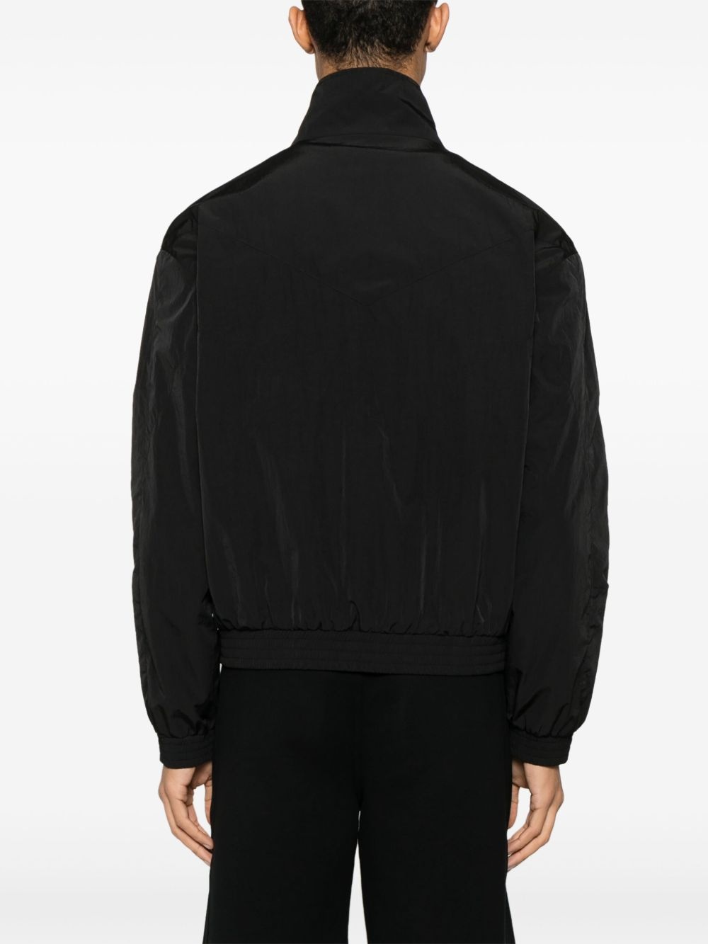 crinckled blouson jacket - 4