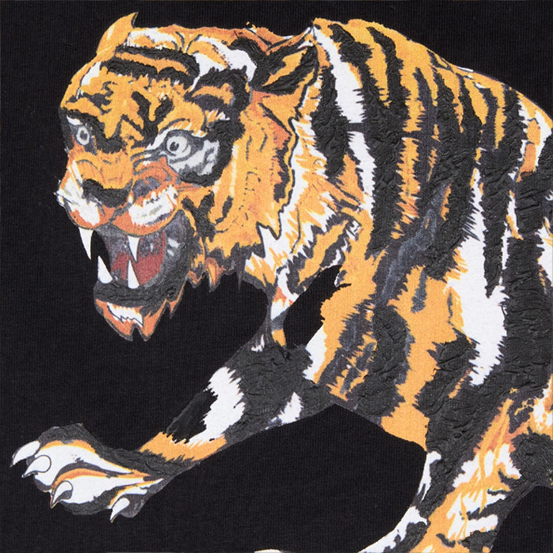 Cotton T-Shirt with Tiger 5