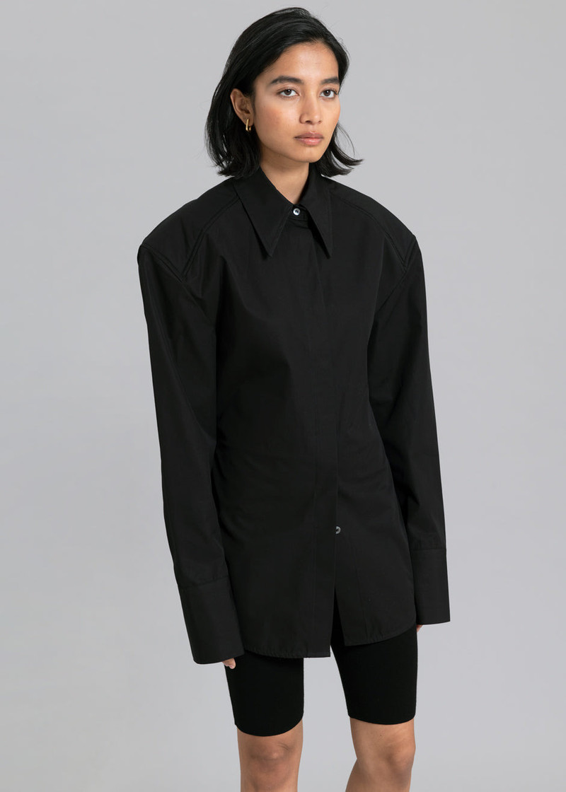 Bec Padded Shirt - Black 4
