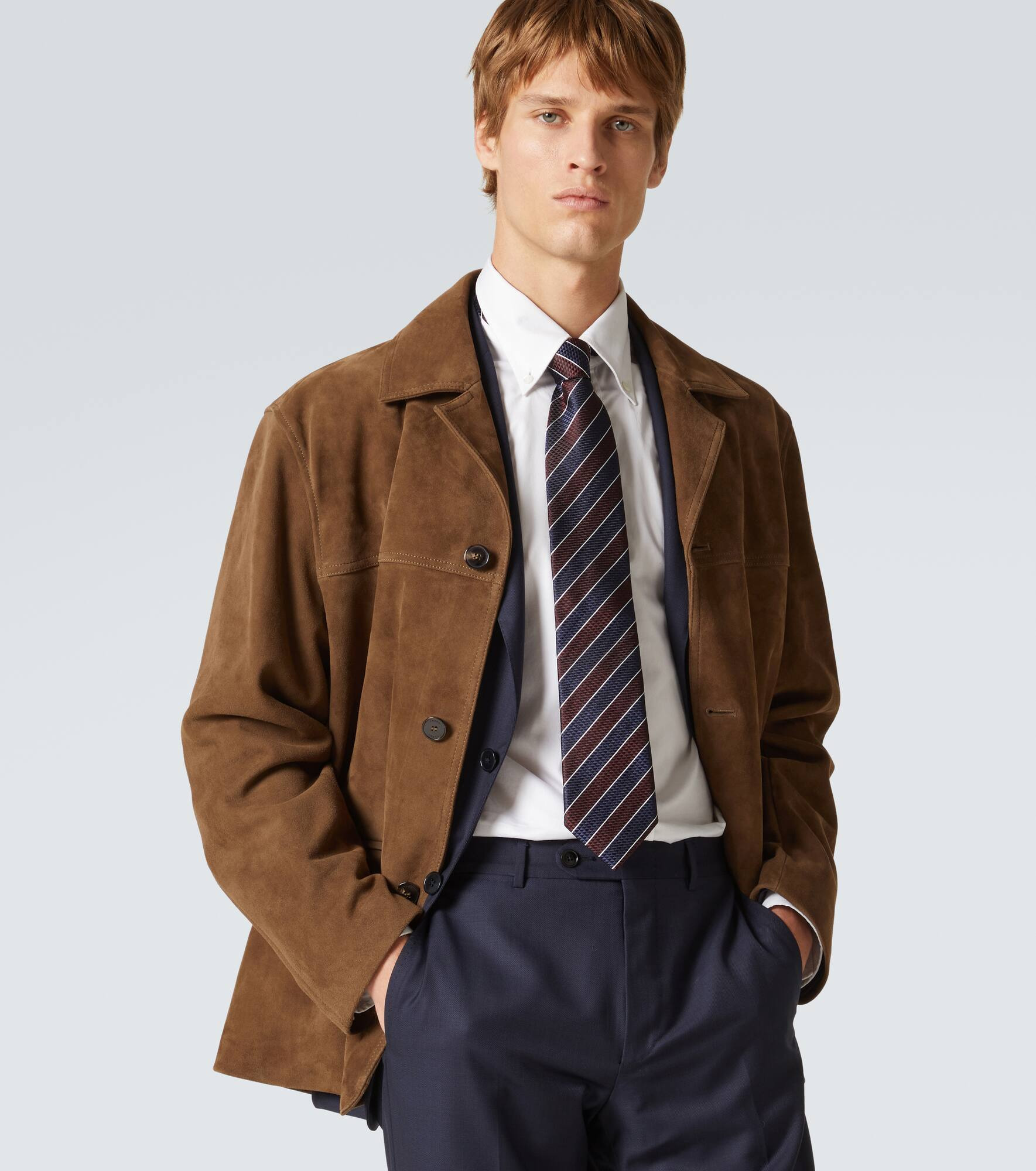 Striped silk jacquard tie - 3