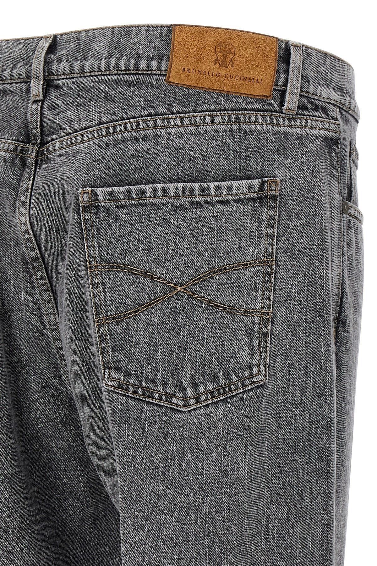 'Greyscale' denim jeans - 5