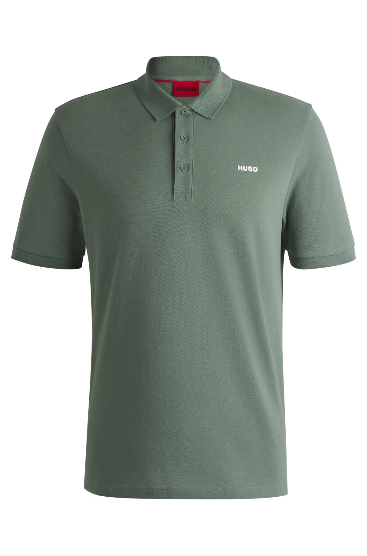 COTTON-PIQUÉ POLO SHIRT WITH LOGO PRINT - 1