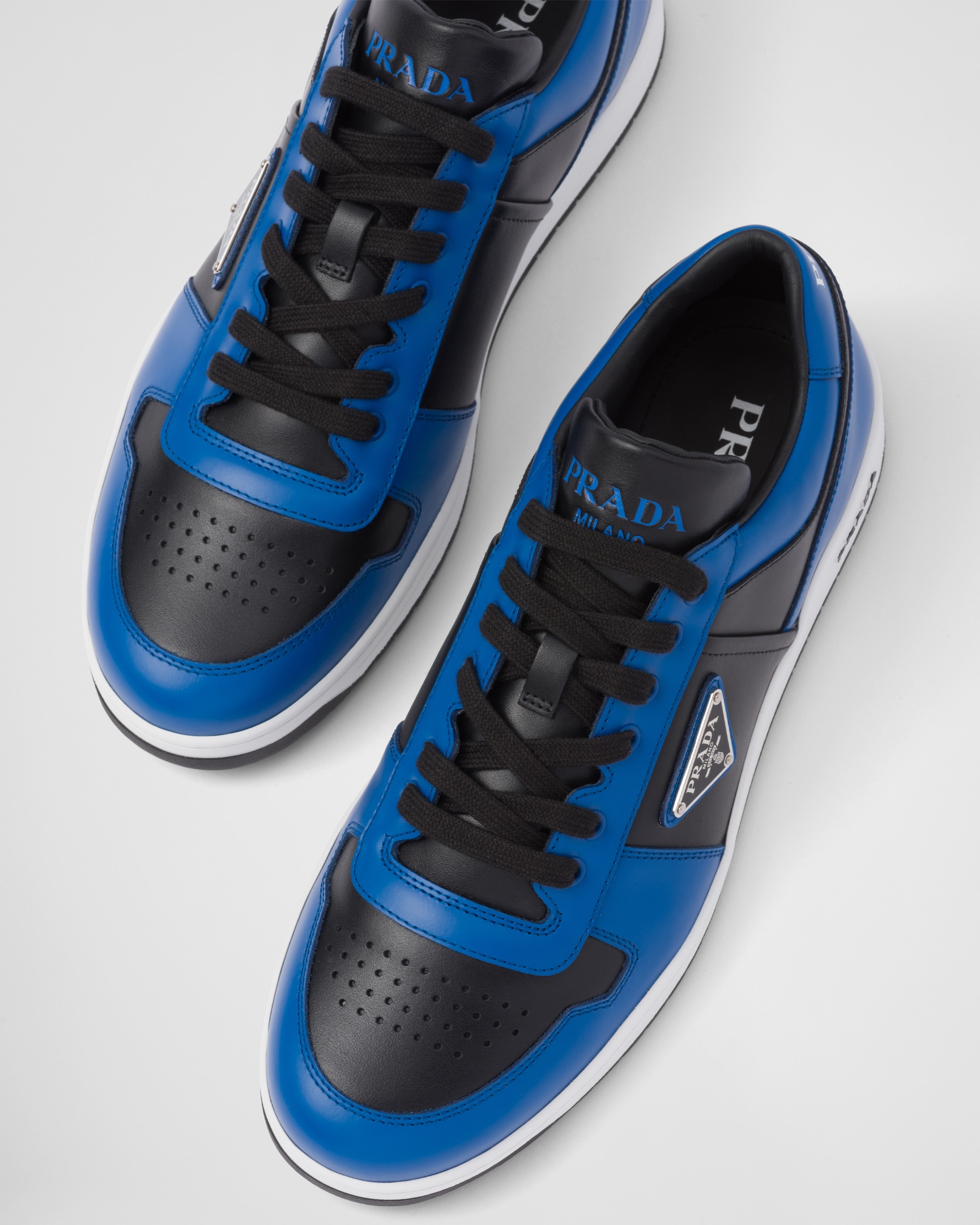 Prada Downtown leather sneakers | REVERSIBLE