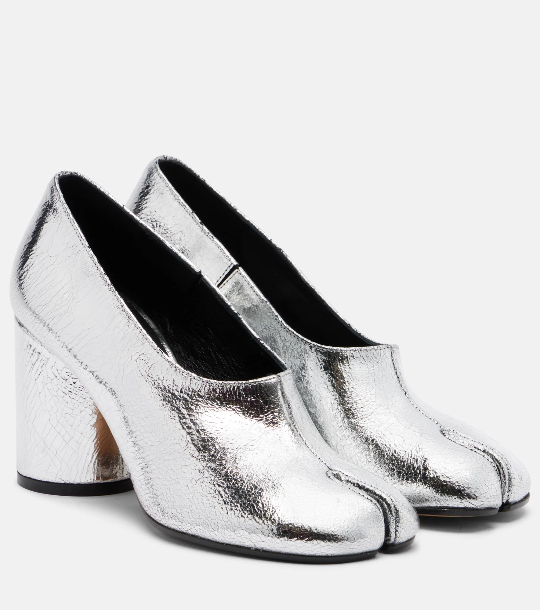 Tabi 80 metallic leather pumps - 1