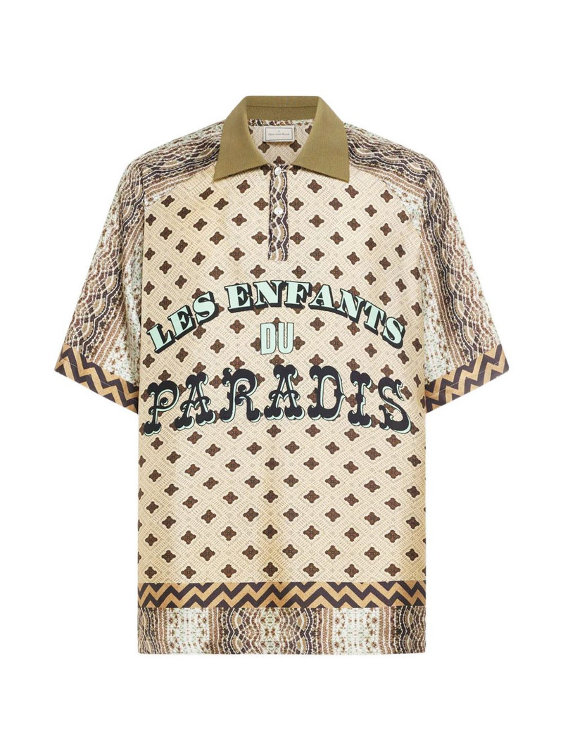 Aloe geometric-pattern polo shirt 1