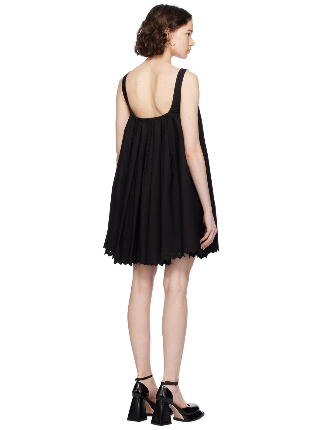 Black Pleated Minidress - 3