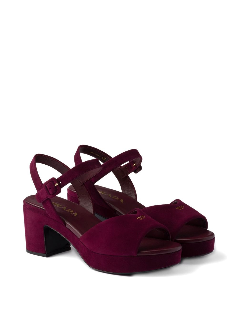 65mm buckle-strap platform sandals - 2