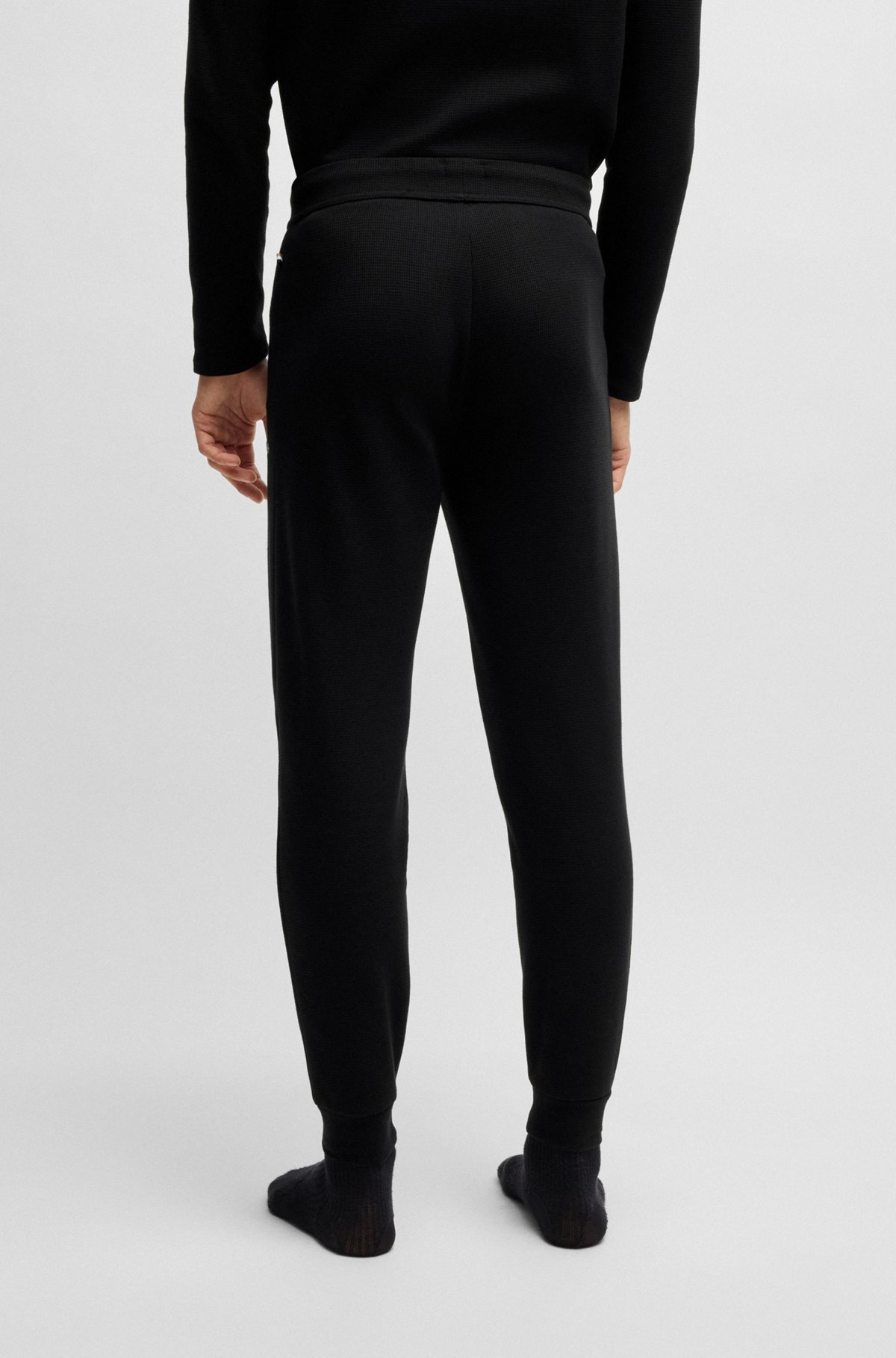 WAFFLE PAJAMA BOTTOMS IN COTTON - 4