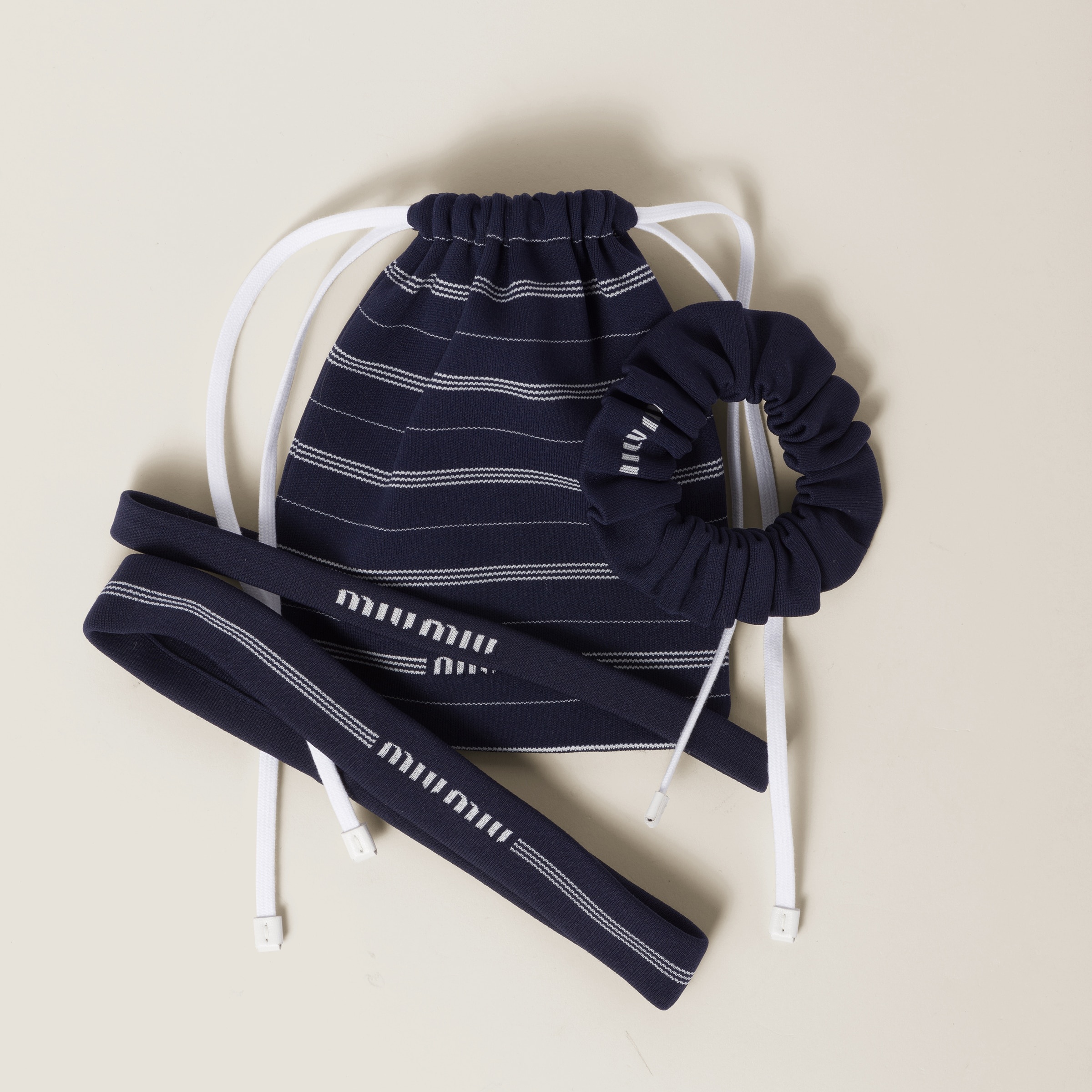 Jersey hair accessories with pouch - 1