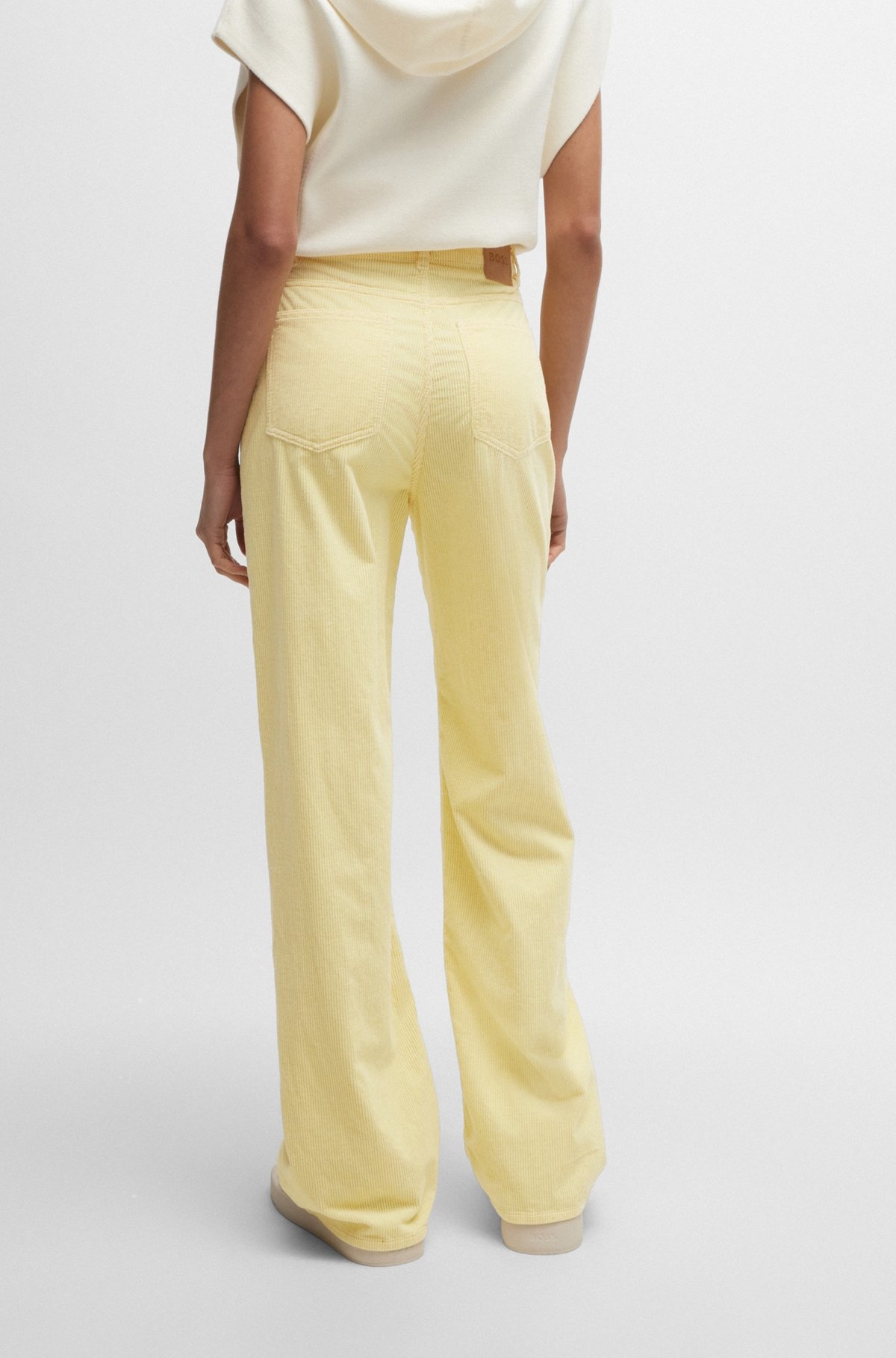 REGULAR-FIT TROUSERS IN CORDUROY - 4