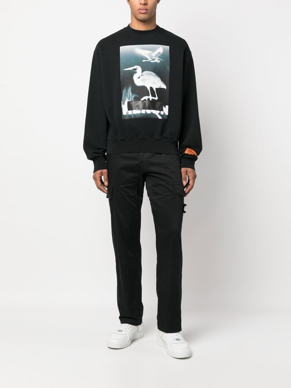 Censored-print crew-neck sweatshirt - 2
