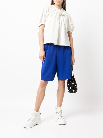 Comme des Garçons GIRL elasticated-waist knee-length shorts outlook