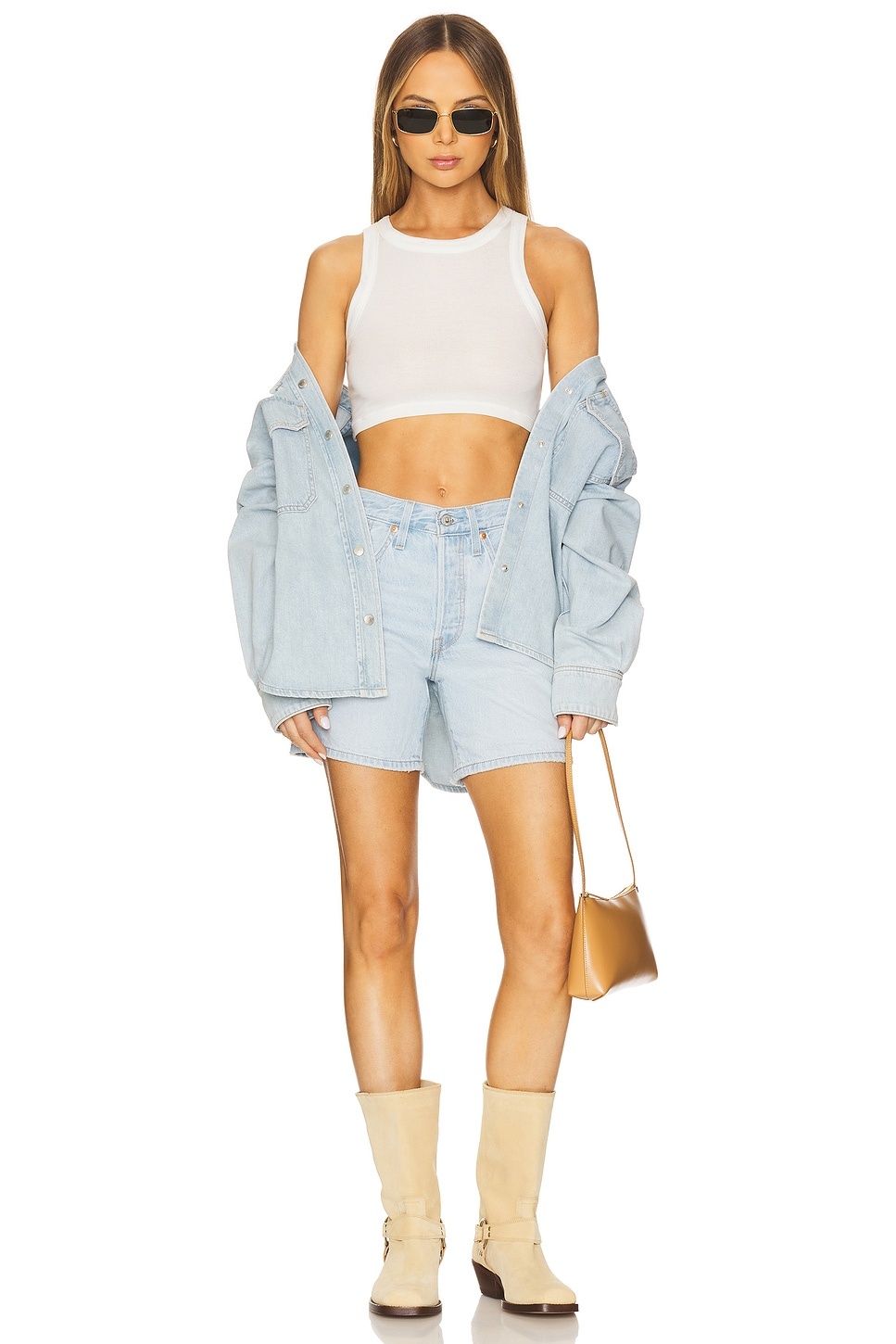 501 Mid Thigh Low Waist Short - 5