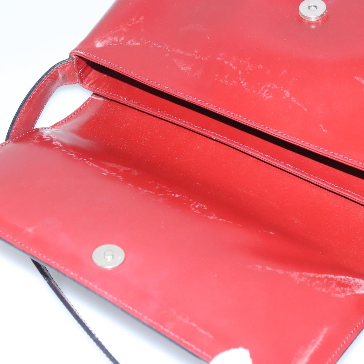 Burberry Shoulder Bag Leather Red - 10