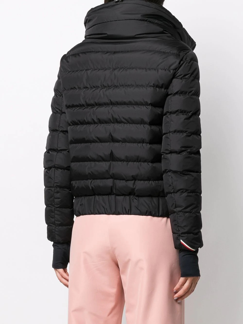 funnel neck quilted jacket - 4