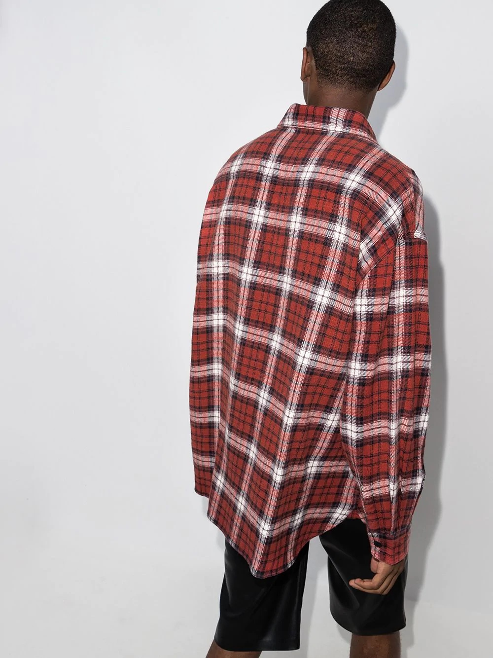 plaid-print long-sleeve shirt - 3