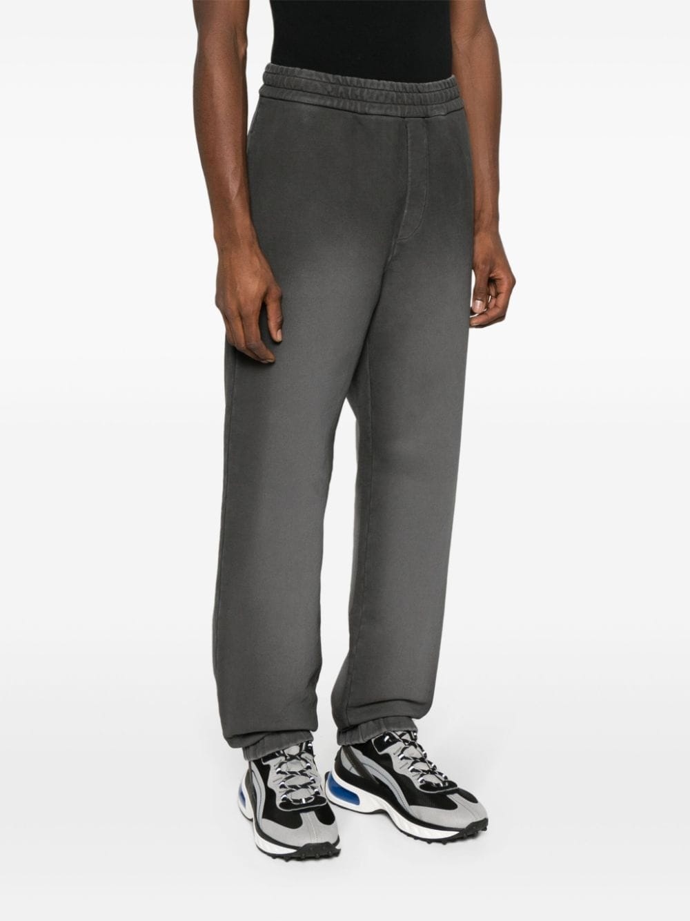 faded-effect cotton track pants - 3
