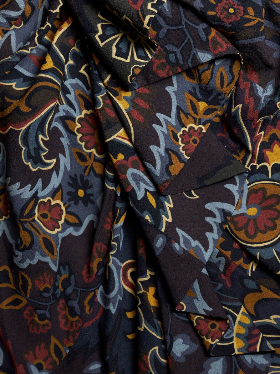 STRETCH SABLE PAISLEY SKIRT - 7