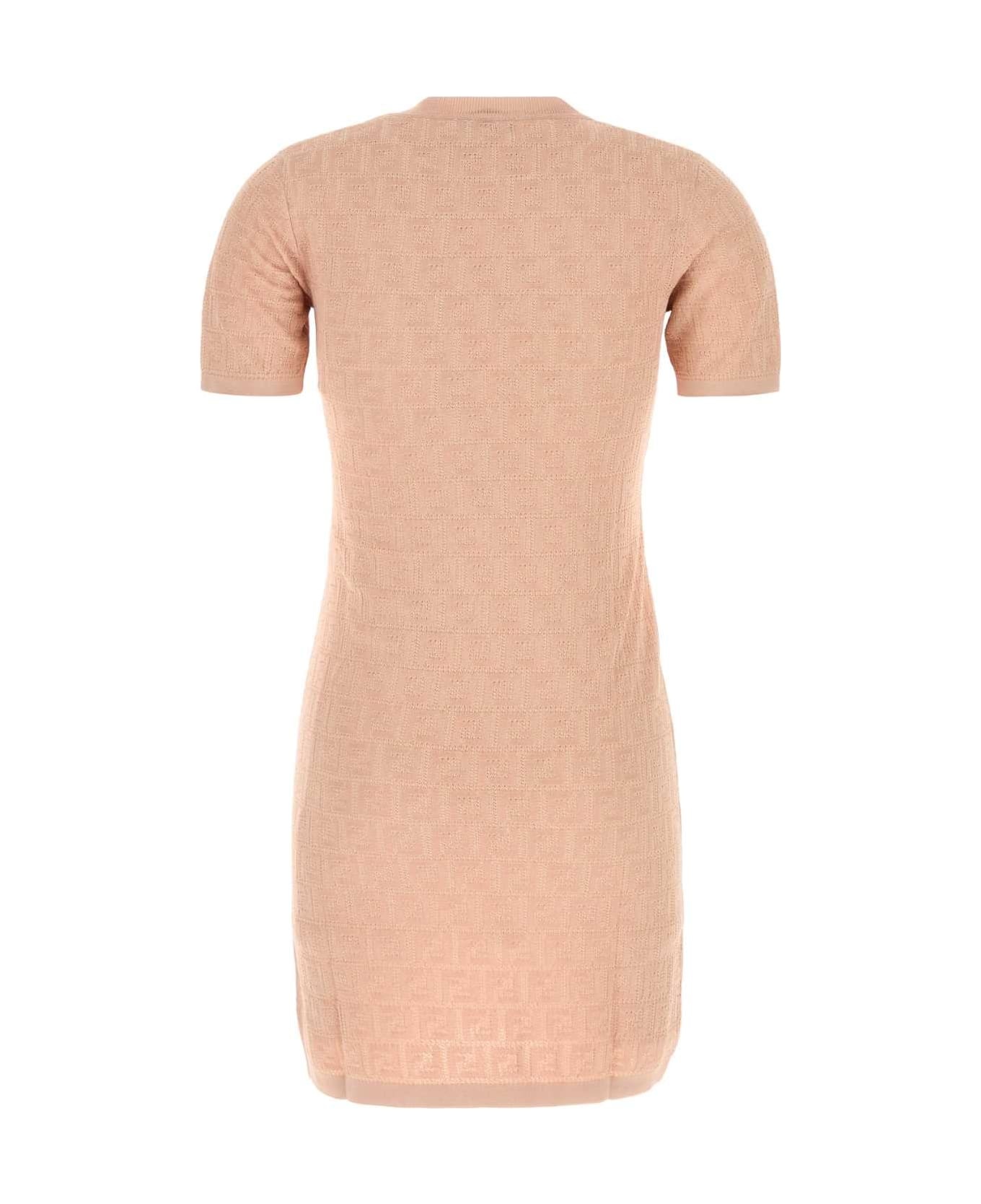 Pink Cotton Blend Dress - 2